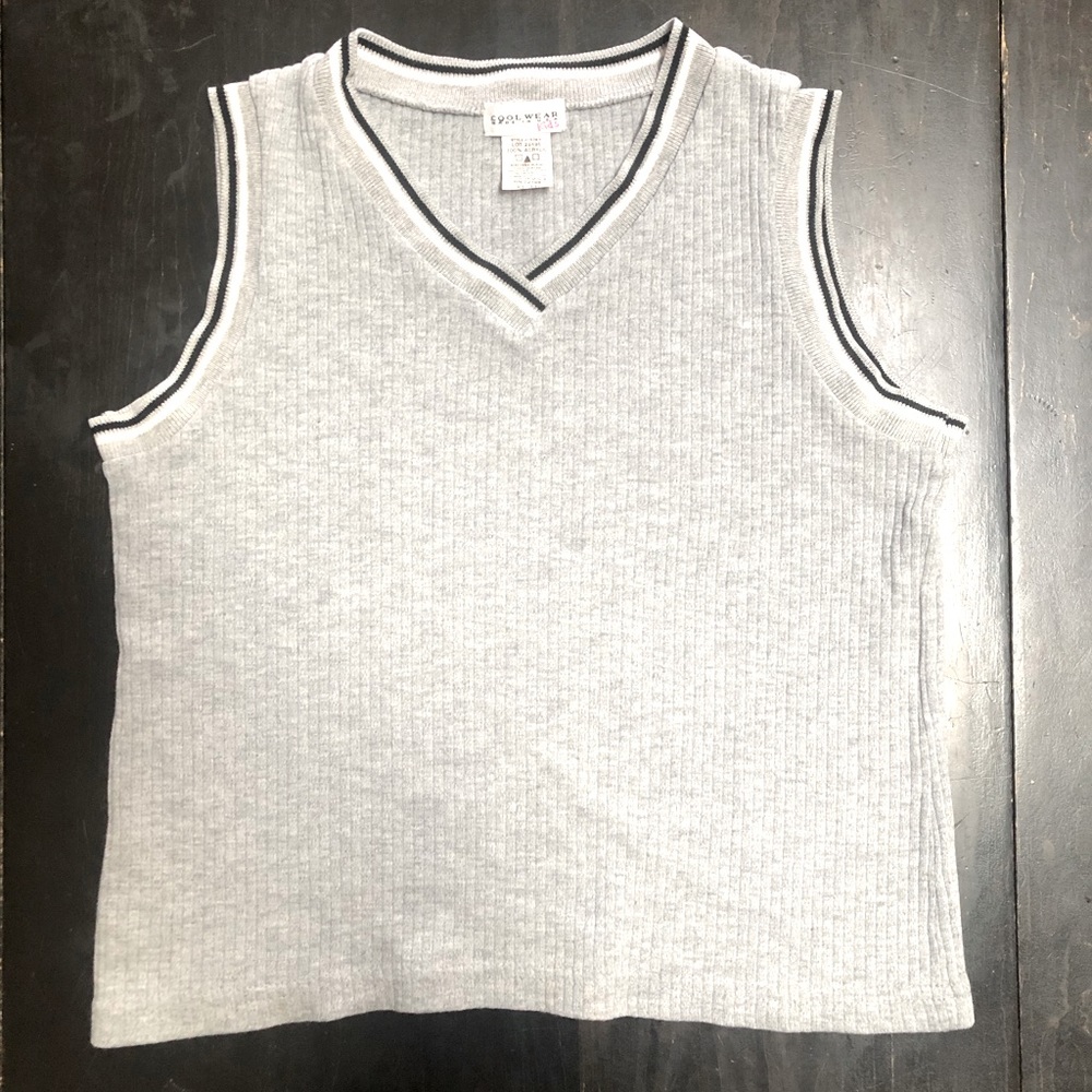 Vintage Cool Wear Brand Cropped Sweater Vest